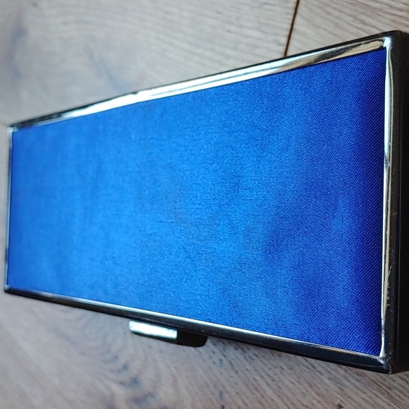 Call it Spring. Clutch. Like new. Metallic and Blue. - Picture 8 of 9